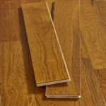 Two tongue-and-groove oak flooring samples.